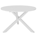 ZNTS Dining Table White 120x75 cm MDF 247632