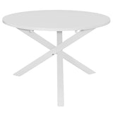 ZNTS Dining Table White 120x75 cm MDF 247632