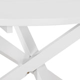ZNTS Dining Table White 120x75 cm MDF 247632