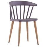 ZNTS Dining Chairs 2 pcs Grey Plastic 247289