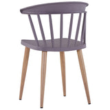 ZNTS Dining Chairs 2 pcs Grey Plastic 247289