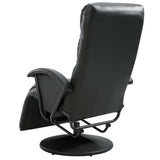 ZNTS TV Recliner Black Faux Leather 248534