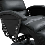 ZNTS TV Recliner Black Faux Leather 248534