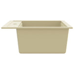 ZNTS Granite Kitchen Sink Single Basin Beige 144862
