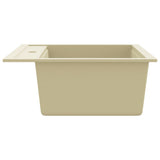 ZNTS Granite Kitchen Sink Single Basin Beige 144862