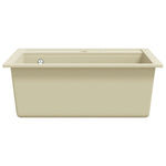 ZNTS Granite Kitchen Sink Single Basin Beige 144862