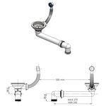 ZNTS Granite Kitchen Sink Single Basin Beige 144862