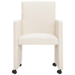 ZNTS Dining Chairs 2 pcs Cream Fabric 281276