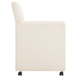 ZNTS Dining Chairs 2 pcs Cream Fabric 281276