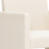 ZNTS Dining Chairs 2 pcs Cream Fabric 281276