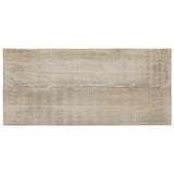 ZNTS Coffee Table White 110x50x40 cm Solid Mango Wood 248097