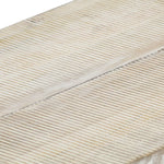 ZNTS Coffee Table White 110x50x40 cm Solid Mango Wood 248097