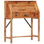 ZNTS Writing Desk 90x40x107cm Solid Acacia Wood 248098