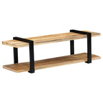 ZNTS TV Cabinet 130x40x40 cm Solid Mango Wood 247883