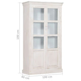 ZNTS Highboard 100x40x180 cm Solid Acacia Wood 247892