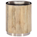 ZNTS Coffee Table 38x45 cm Solid Mango Wood 247656