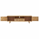 ZNTS TV Cabinet 140x30x40 cm Solid Mango Wood 249856