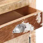 ZNTS Bedside Cabinet 40x30x50 cm Solid Mango Wood 249859
