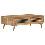 ZNTS Coffee Table 100x60x30 cm Solid Mango Wood 249868