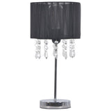 ZNTS Desk Lamp Black Round E27 281587