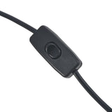 ZNTS Desk Lamp Black Round E27 281587