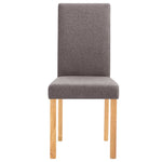ZNTS Dining Chairs 2 pcs Taupe Fabric 249115