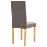 ZNTS Dining Chairs 2 pcs Taupe Fabric 249115