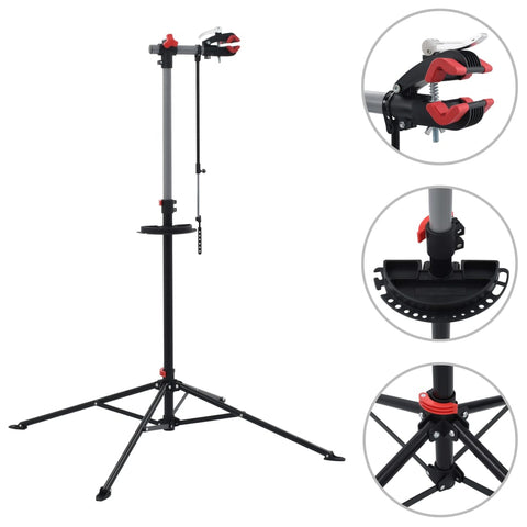 ZNTS Bike Repair Stand 103x103x cm Steel Black 144921