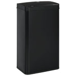 ZNTS Automatic Sensor Dustbin Black Steel 70 L 50925