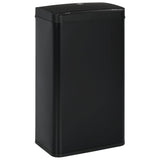 ZNTS Automatic Sensor Dustbin Black Steel 70 L 50925