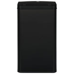 ZNTS Automatic Sensor Dustbin Black Steel 70 L 50925