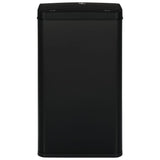 ZNTS Automatic Sensor Dustbin Black Steel 70 L 50925