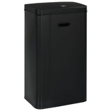 ZNTS Automatic Sensor Dustbin Black Steel 70 L 50925