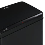 ZNTS Automatic Sensor Dustbin Black Steel 70 L 50925