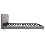 ZNTS Bed Frame Light Grey Fabric 135x190 cm 4FT6 Double 280669