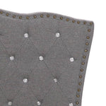 ZNTS Bed Frame Light Grey Fabric 135x190 cm 4FT6 Double 280669