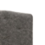 ZNTS Bed Frame Dark Grey Fabric 120x190 cm 4FT Small Double 280683