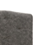 ZNTS Bed Frame Dark Grey Fabric 120x190 cm 4FT Small Double 280683