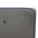 ZNTS Bed Frame Light Grey Fabric 120x190 cm 4FT Small Double 280701