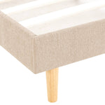 ZNTS Bed Frame Beige Fabric 150x200 cm 5FT King Size 280764