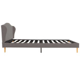 ZNTS Bed Frame Light Grey Fabric 135x190 cm 4FT6 Double 280767