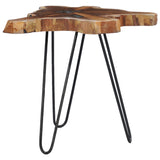 ZNTS Coffee Table 70x45 cm Solid Teak Wood and Polyresin 281651
