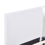 ZNTS Bed Frame White Faux Leather 150x200 cm 5FT King Size 281014