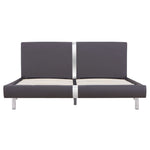 ZNTS Bed Frame Grey Faux Leather 180x200 cm 6FT Super King 281020