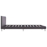 ZNTS Bed Frame Grey Faux Leather 180x200 cm 6FT Super King 281020