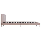 ZNTS Bed Frame Cappuccino Faux Leather 150x200 cm 5FT King Size 281024