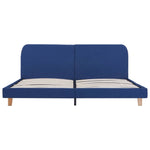 ZNTS Bed Frame Blue Fabric 180x200 cm 6FT Super King 281060