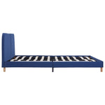ZNTS Bed Frame Blue Fabric 180x200 cm 6FT Super King 281060