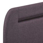 ZNTS Bed Frame with LED Taupe Fabric 120x190 cm 4FT Small Double 281092