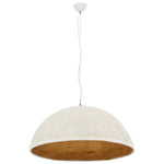 ZNTS Pendant Lamp White and Gold 70 cm E27 50939